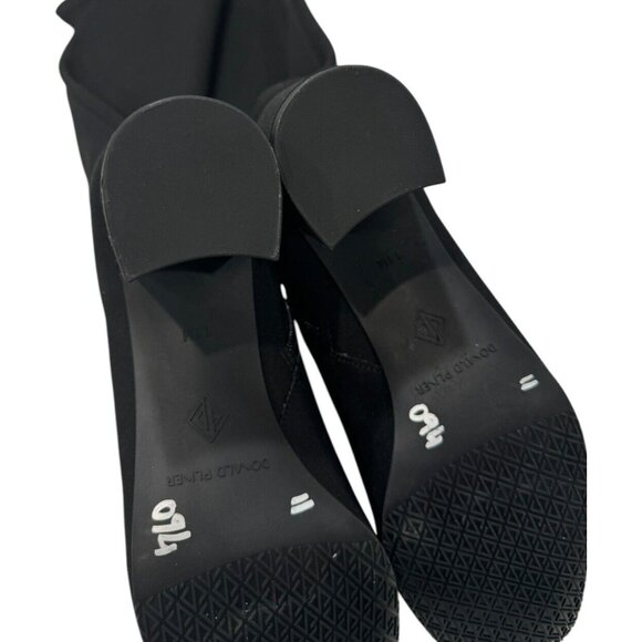 Donald Pliner Size 11 Women's Cassidy Crepe Elastic Tall Shaft Boot Black - Picture 9 of 14